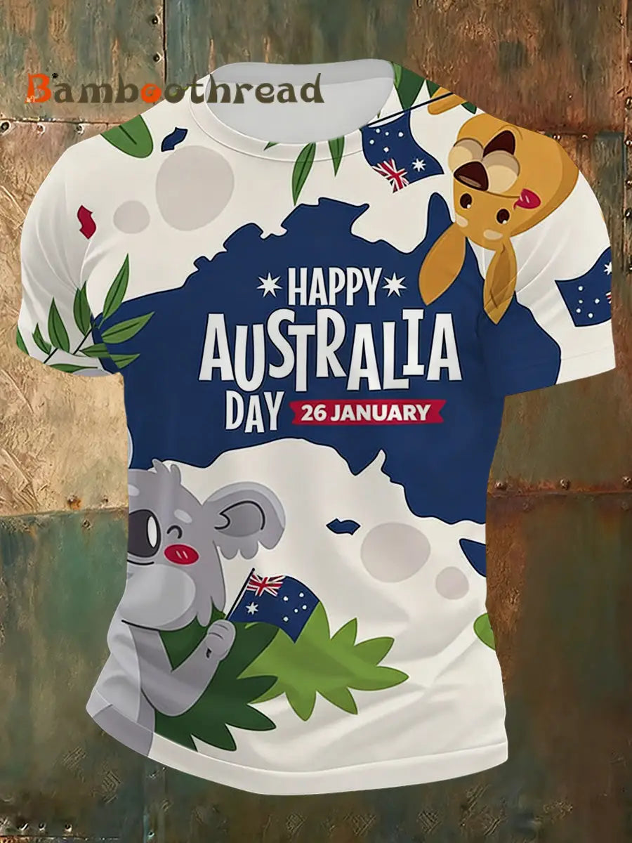 Men’s Australian National Day Art Print T-Shirt A / S
