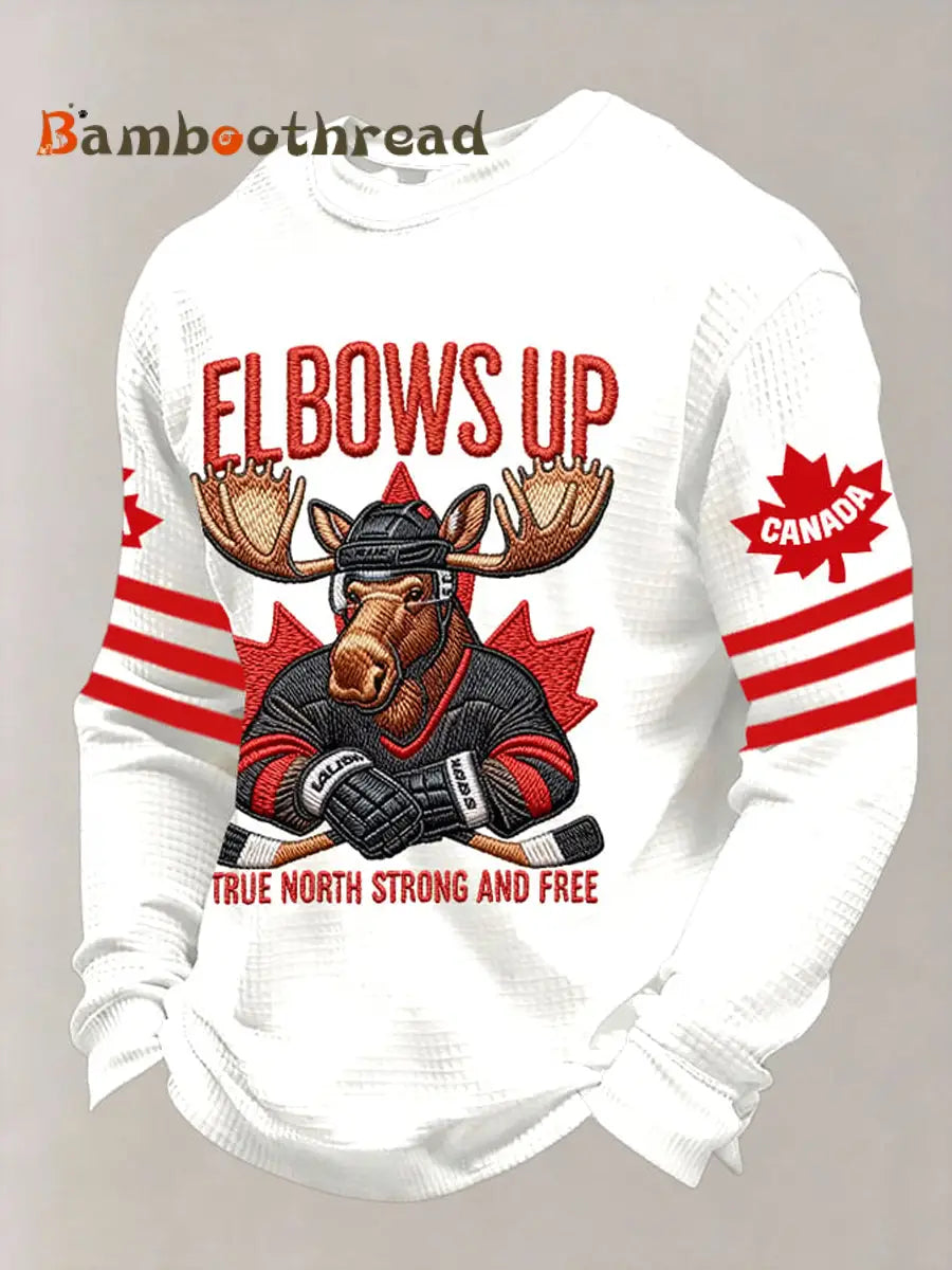 Men’s Canadian Ice Hockey Print Top Multicolour / S