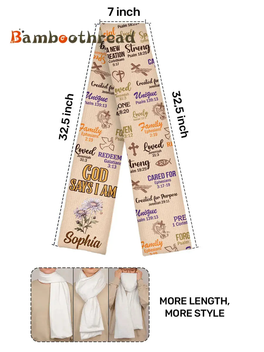 Men’s Faith Cross Flag Warm Scarfs As picture / ONE