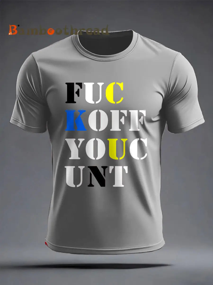 Men’s Lemon Roses Music Lover Printed T-shirt Light Gray / S