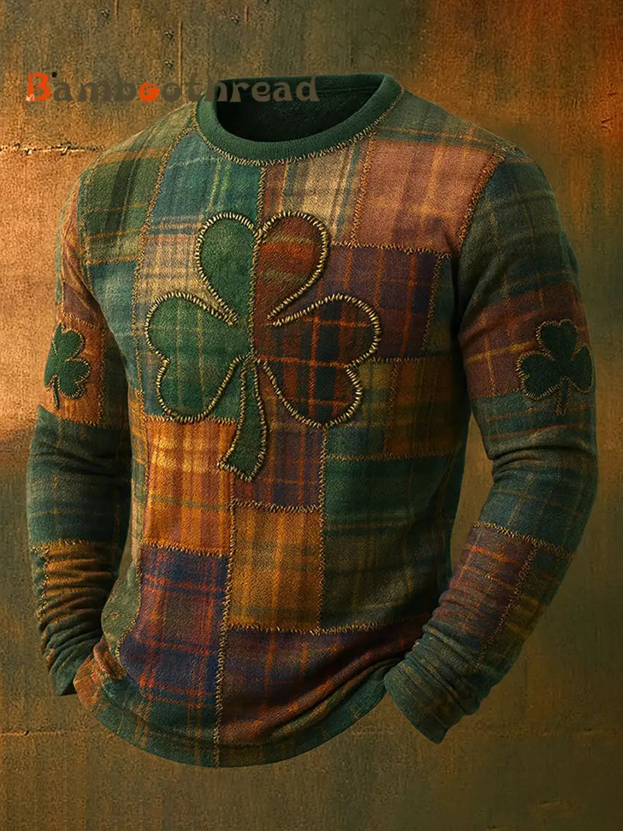 Men’s St. Patrick’s Day Long-Sleeve T-Shirt As picture / S