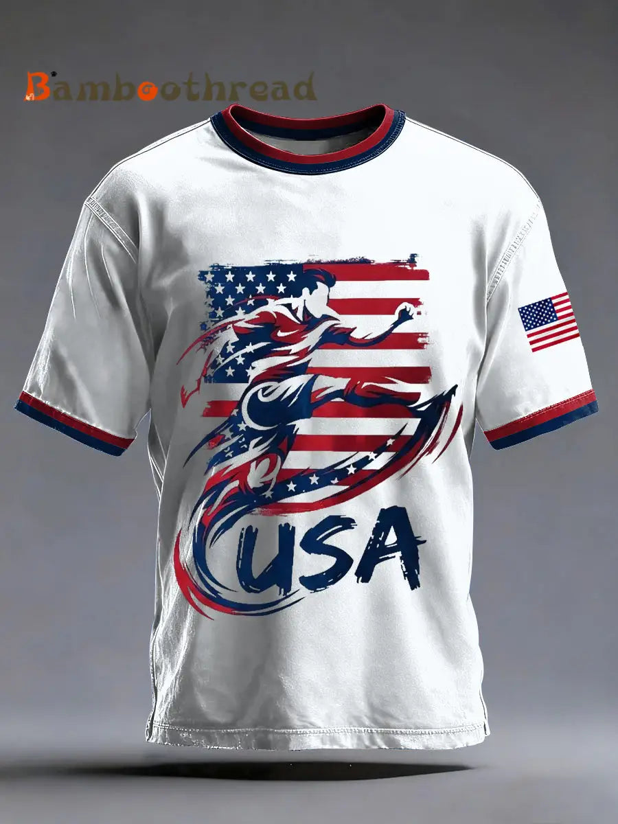 Men’s USA Soccer Printed T-shirt White / S