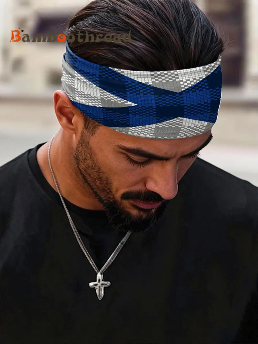 Scotland Football Lover Printed Sports Headband As picture / ONE