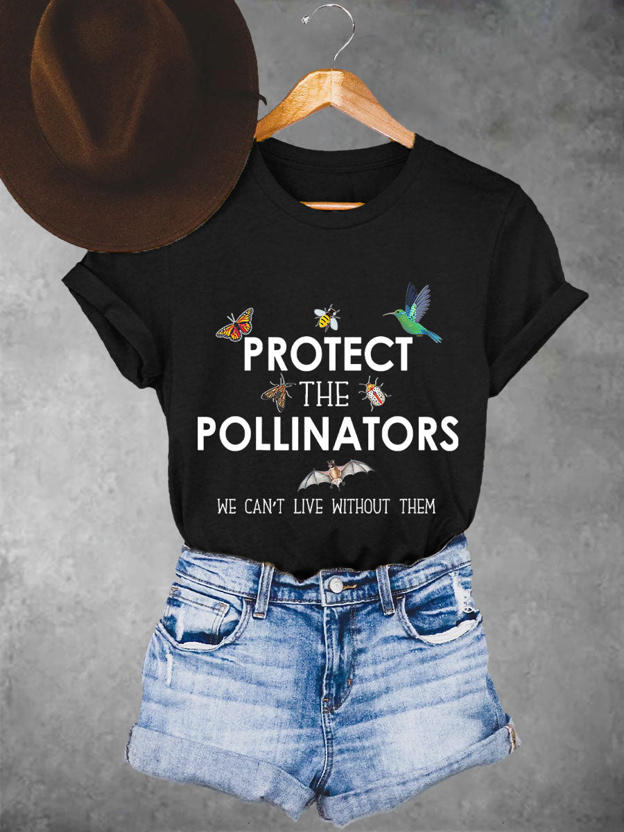 Women's Protect the pollinators we can't live without them T-shirts