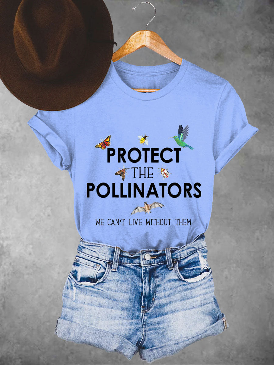 Women's Protect the pollinators we can't live without them T-shirts