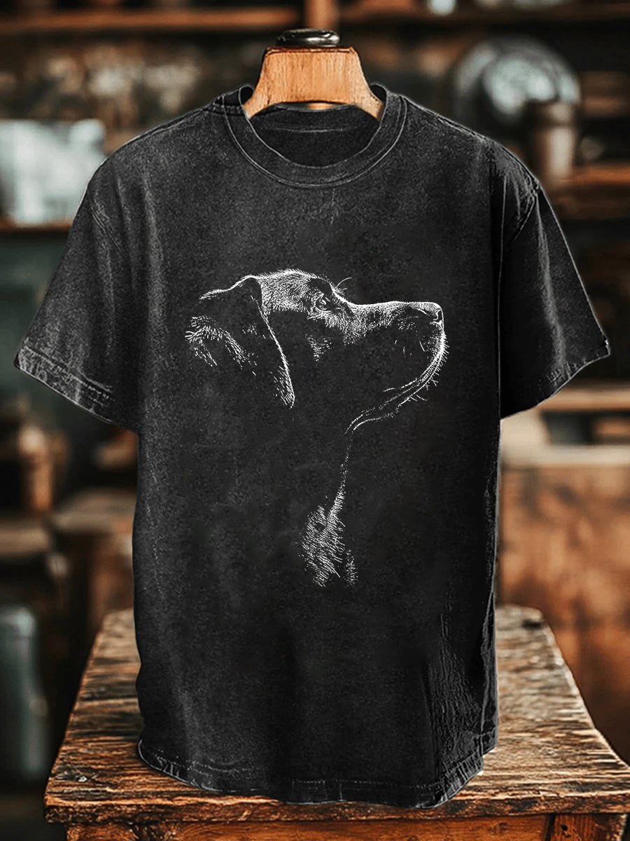Men's Labrador Print Casual T-Shirt