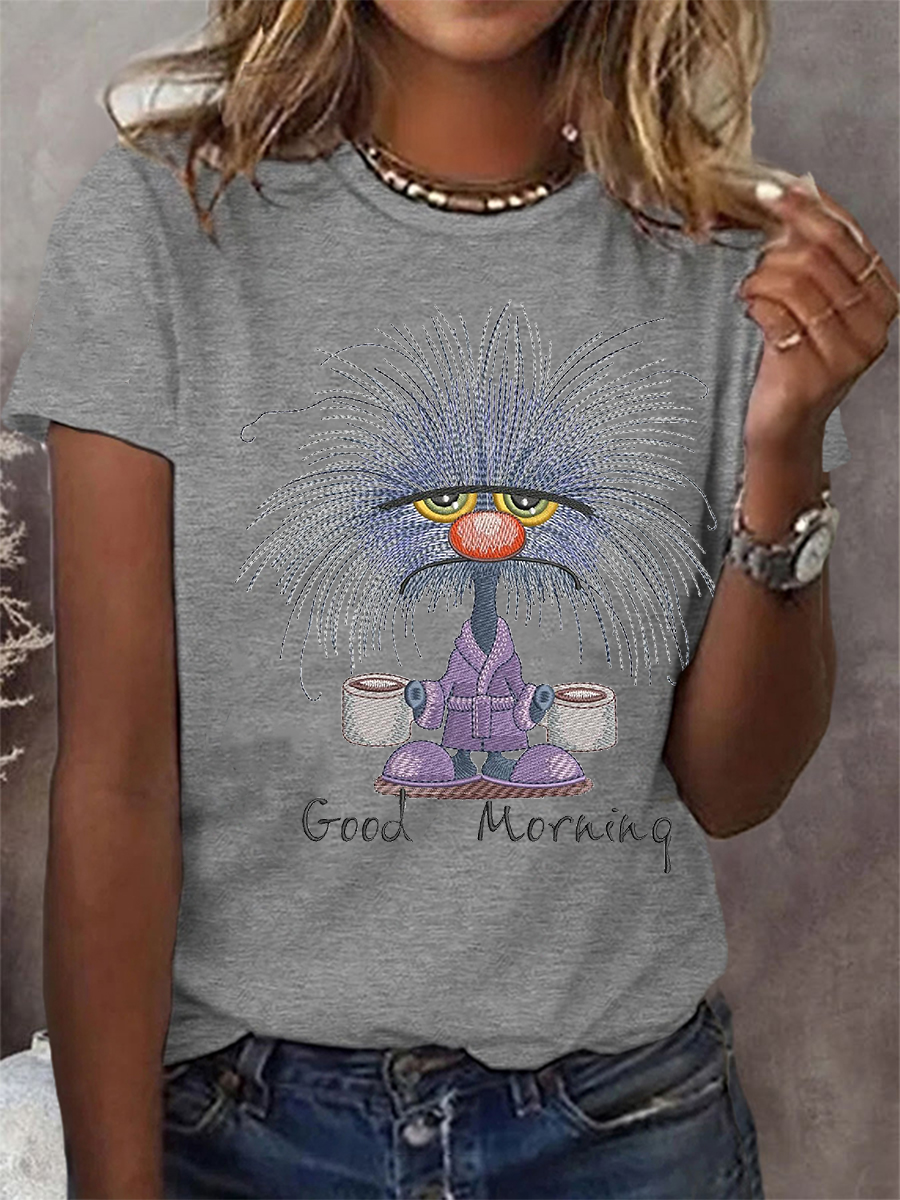 Women's Funny Animal Print Casual T-shirt