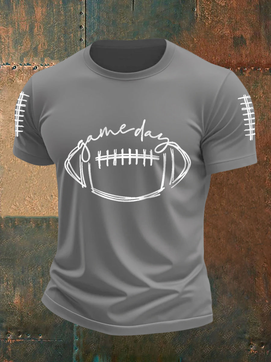 Men's Football Gameday Football Fans Casual Tee