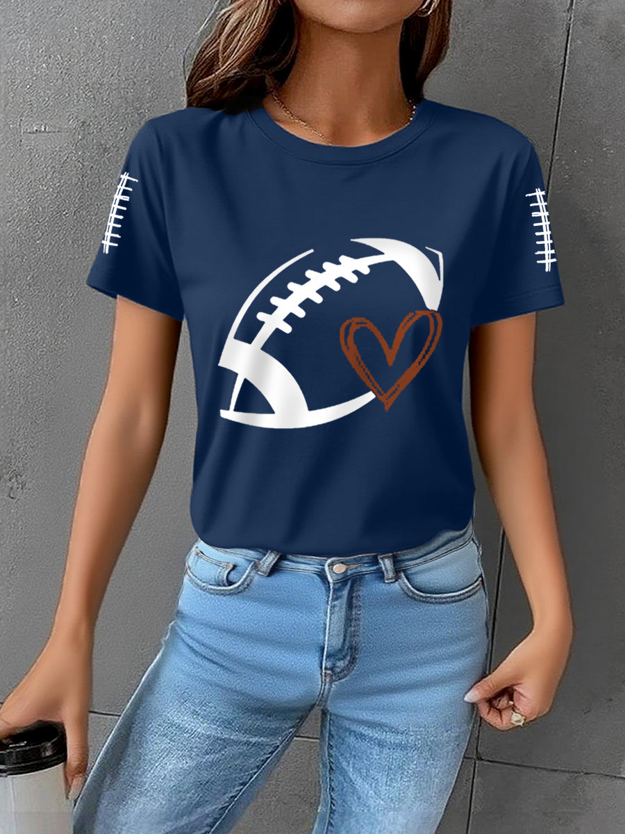 Women's Football Gameday Football Fans Casual Tee