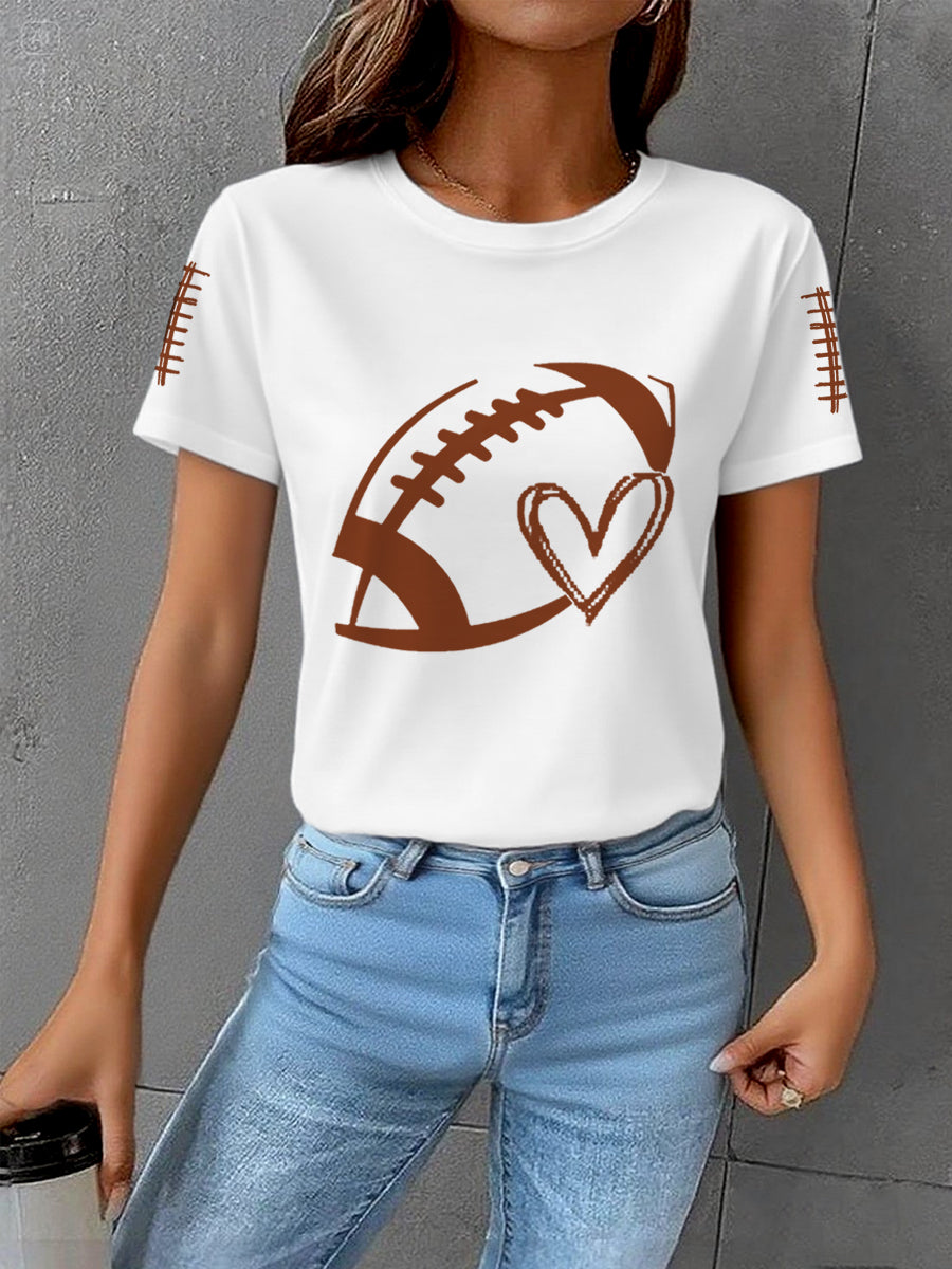 Women's Football Gameday Football Fans Casual Tee