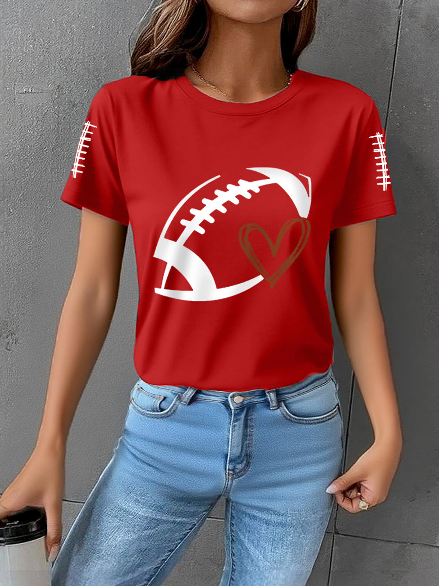 Women's Football Gameday Football Fans Casual Tee