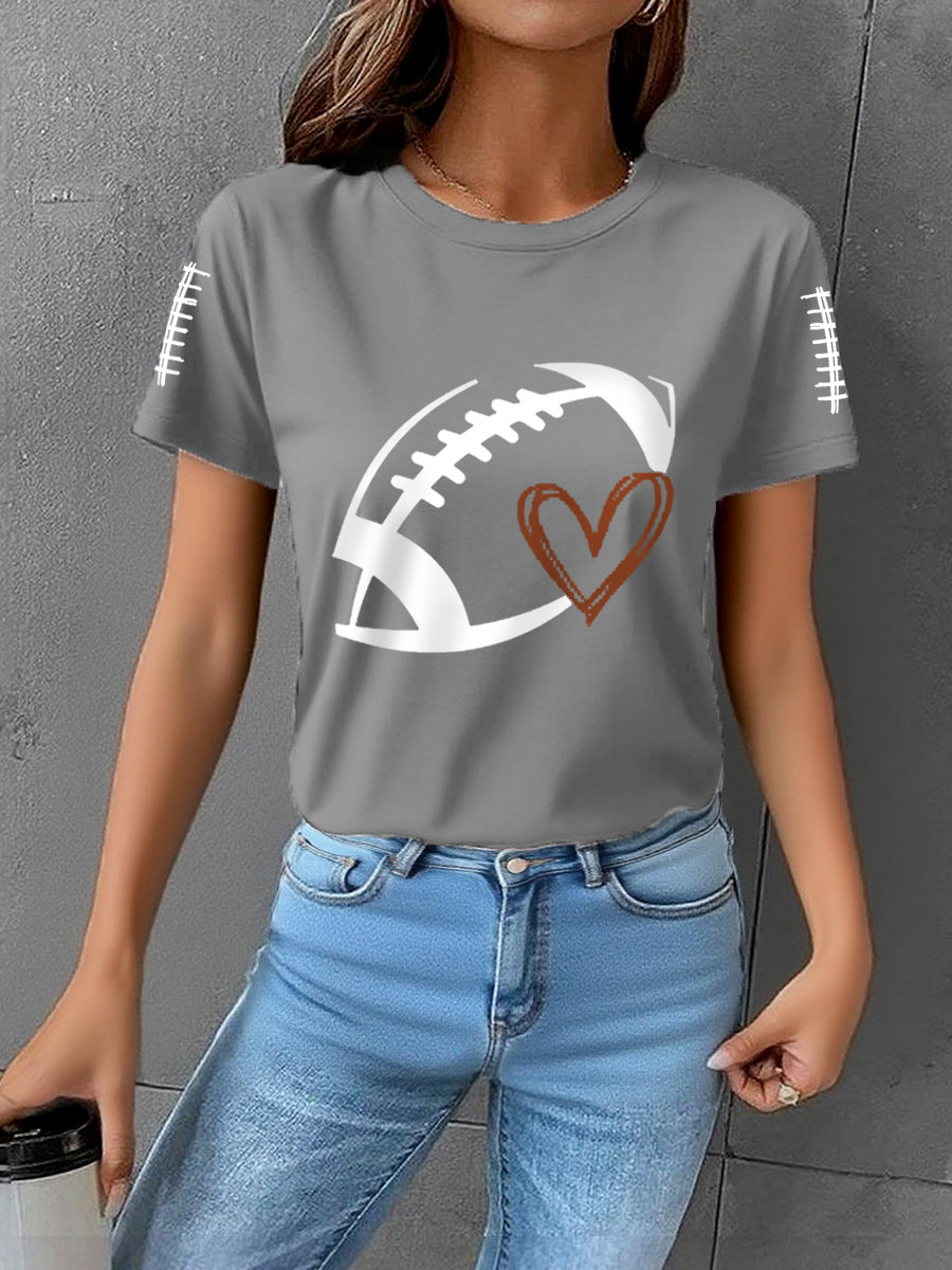 Women's Football Gameday Football Fans Casual Tee