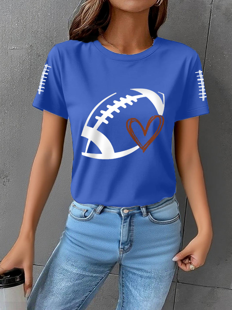 Women's Football Gameday Football Fans Casual Tee