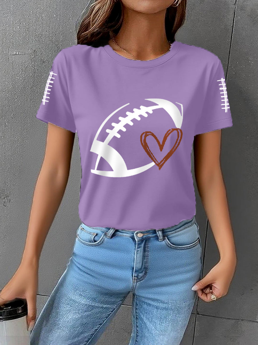 Women's Football Gameday Football Fans Casual Tee