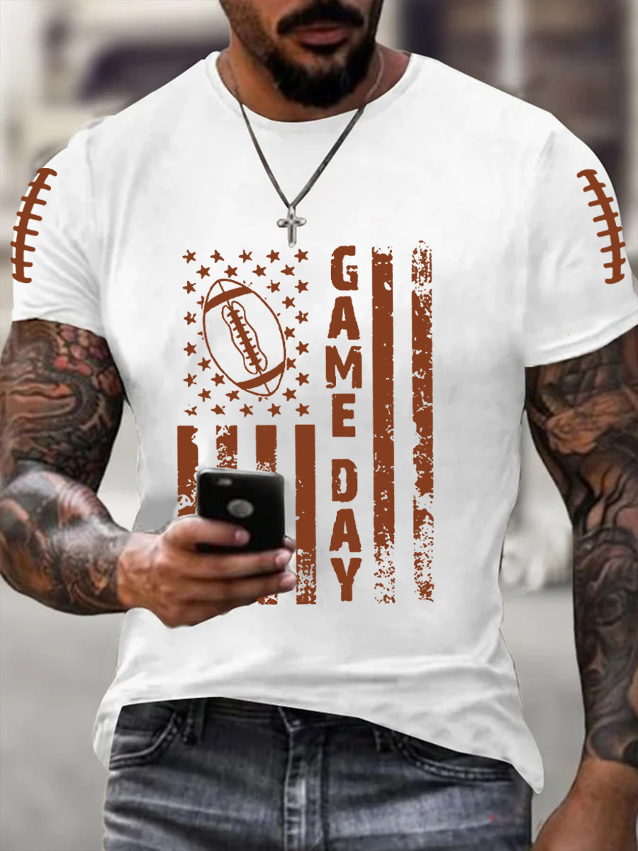 Men's Football Gameday Football Fans Casual Tee