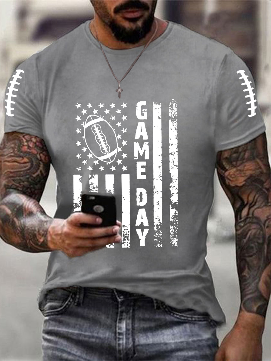 Men's Football Gameday Football Fans Casual Tee