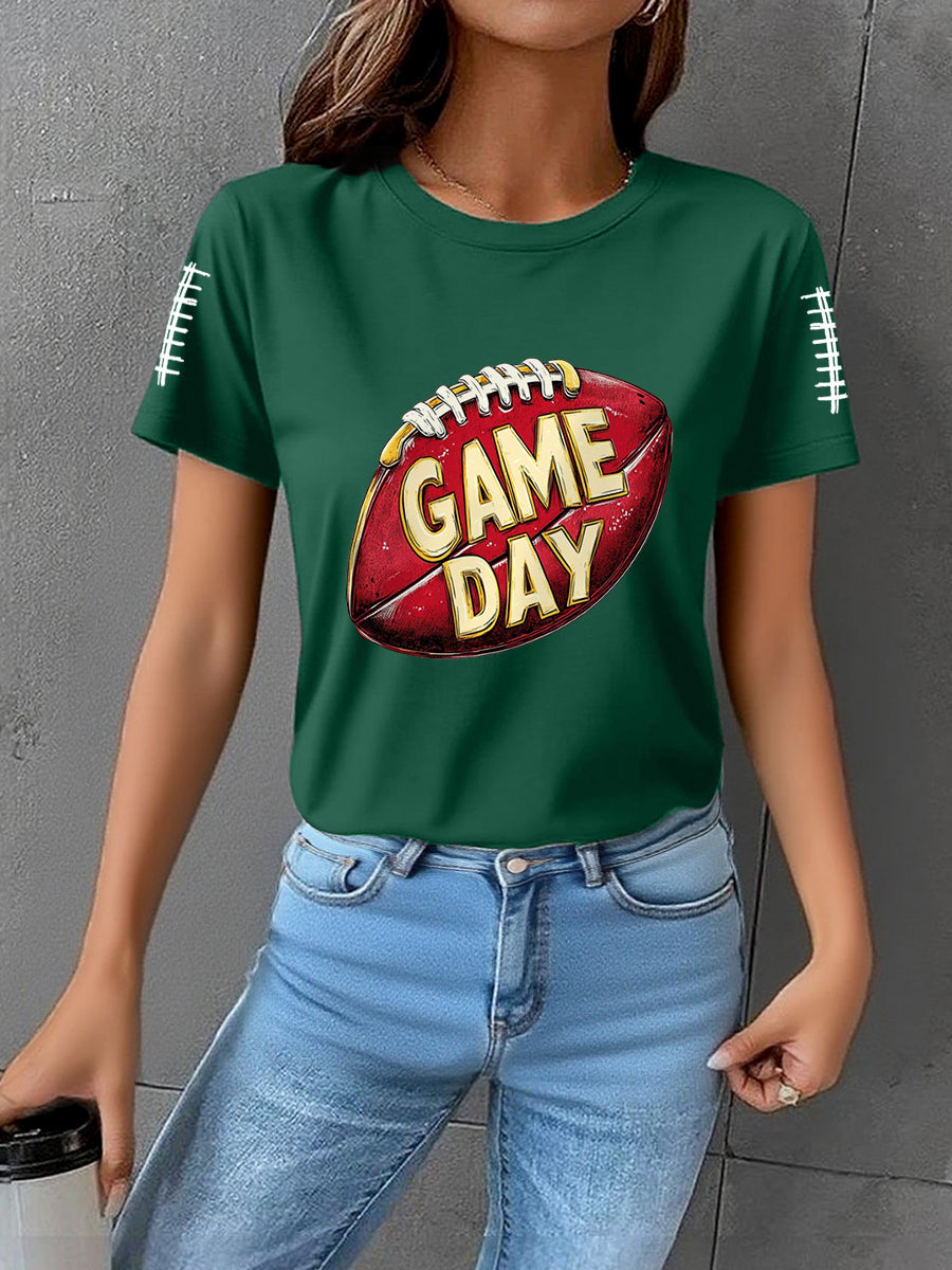 Women's Football Gameday Football Fans Casual Tee