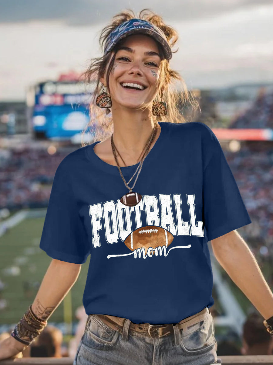 Women's Football Mom Gameday Casual Tee