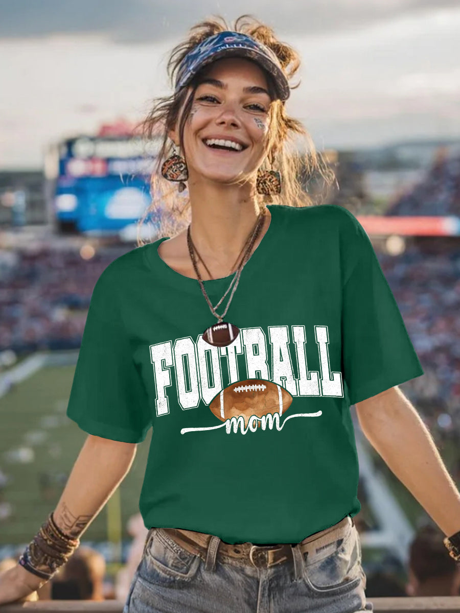 Women's Football Mom Gameday Casual Tee