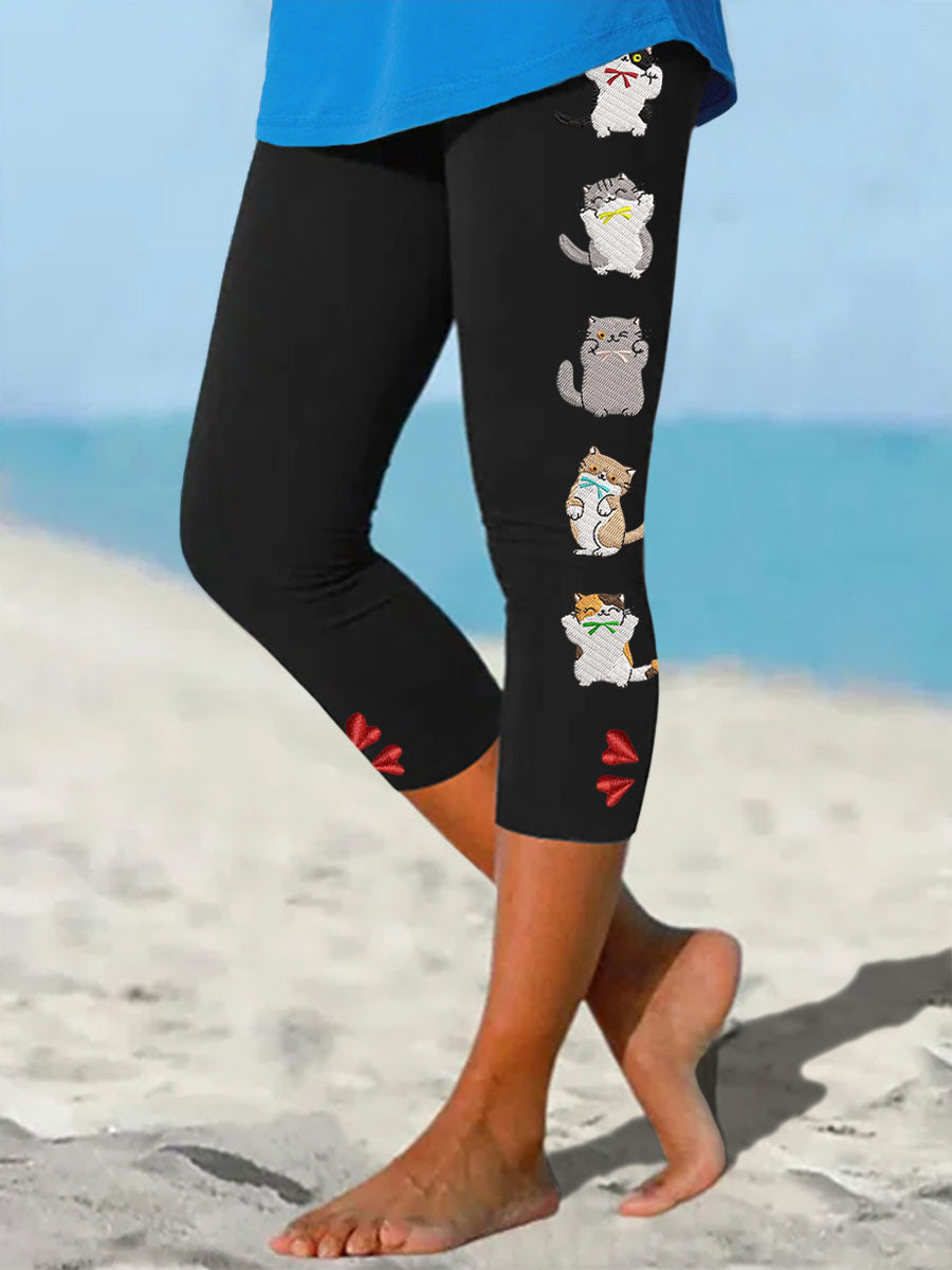 Women's fun cat print leggings