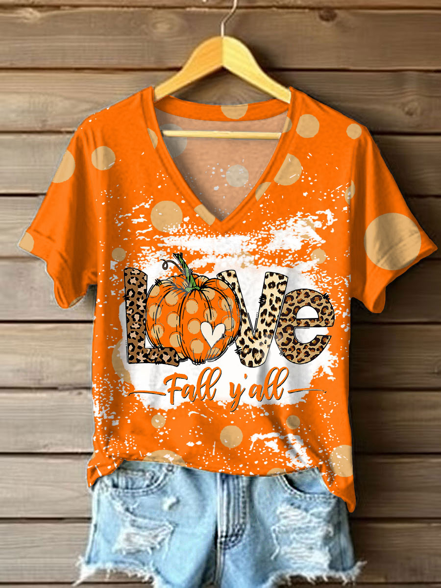 Women’s Autumn Festival ’Tis The Season Pumpkin Printed T-shirt Orange / S