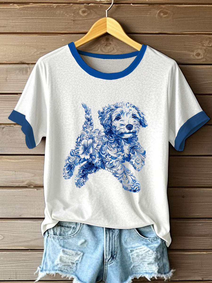 Women's Flowers Animal Printed T-shirt