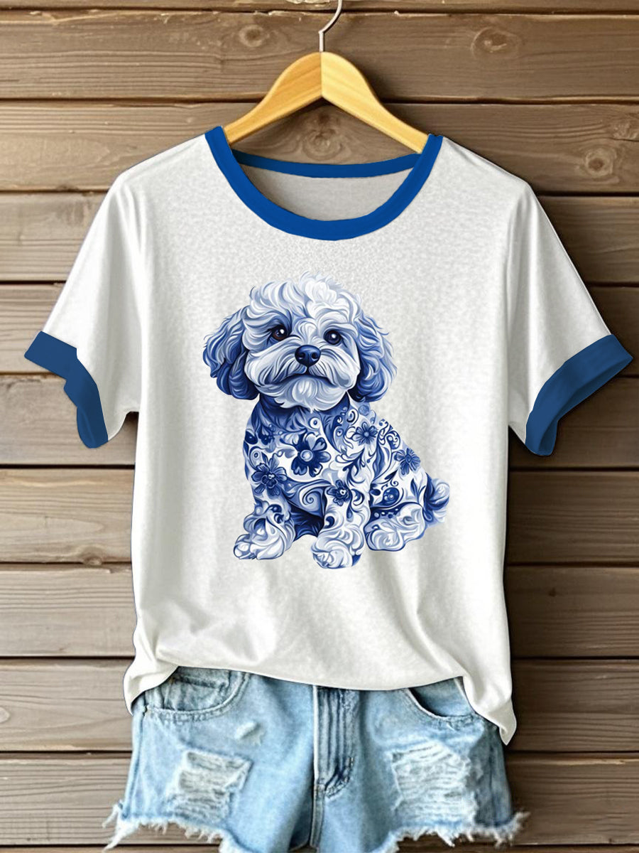 Women's Flowers Animal Printed T-shirt