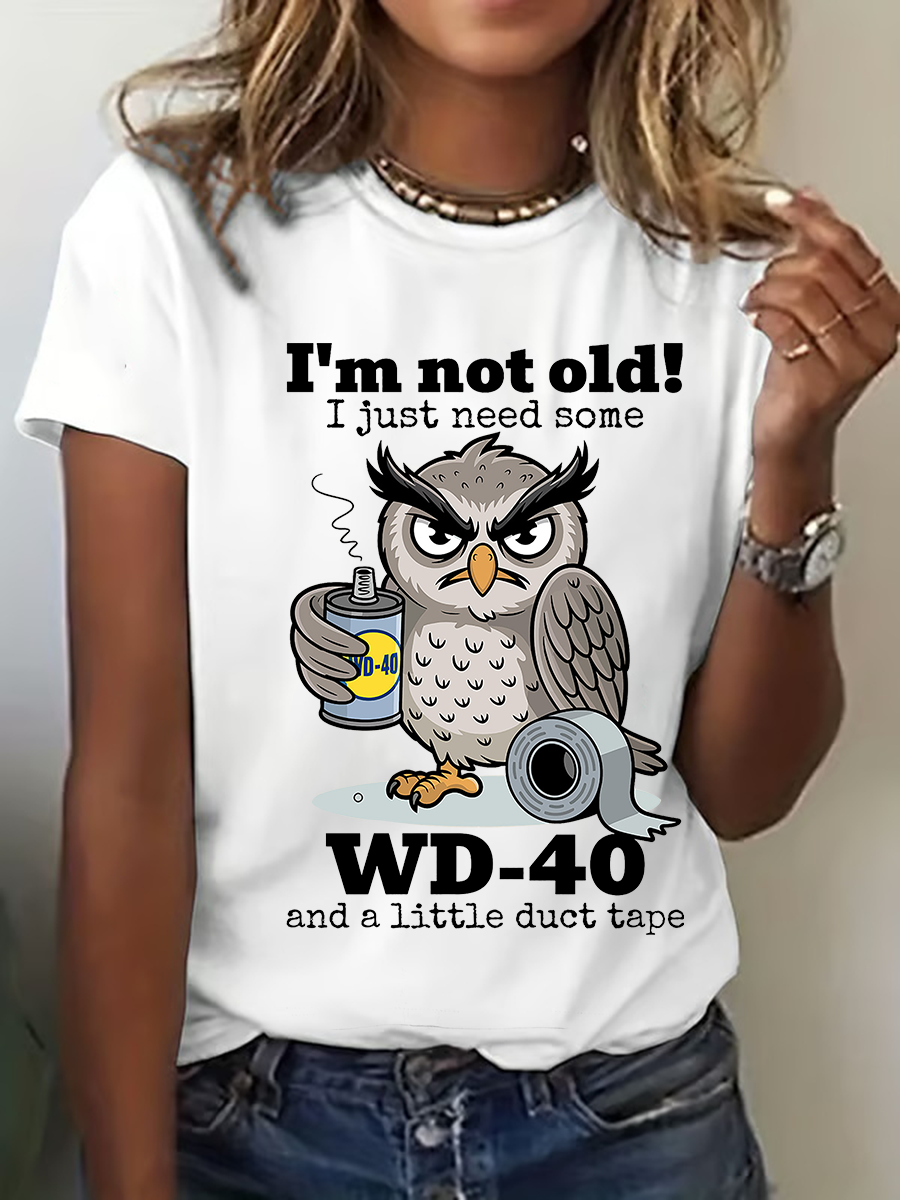 Women's I'm Not Old Printed Casual T-Shirt