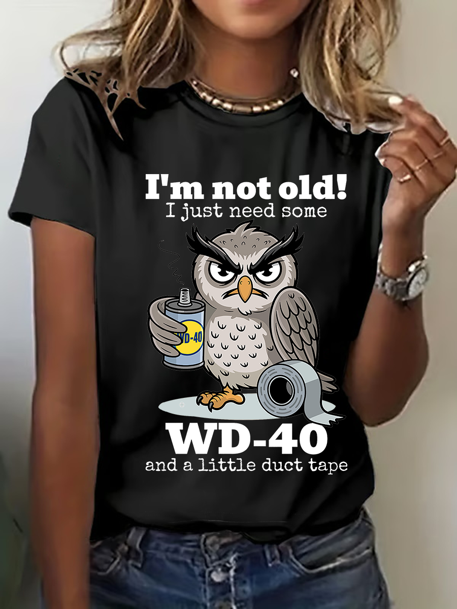 Women's I'm Not Old Printed Casual T-Shirt