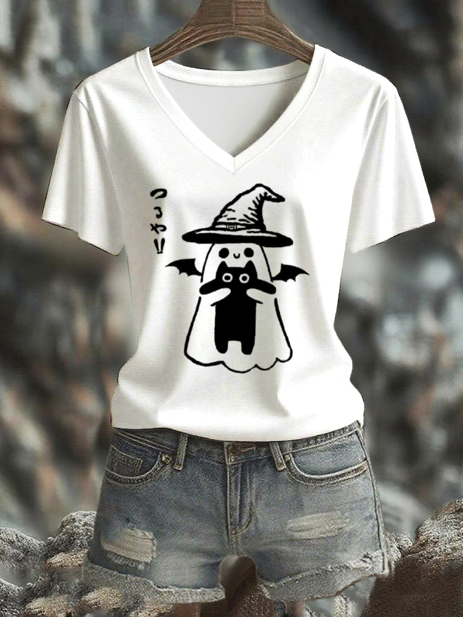 Women's Halloween short-sleeved T-shirt