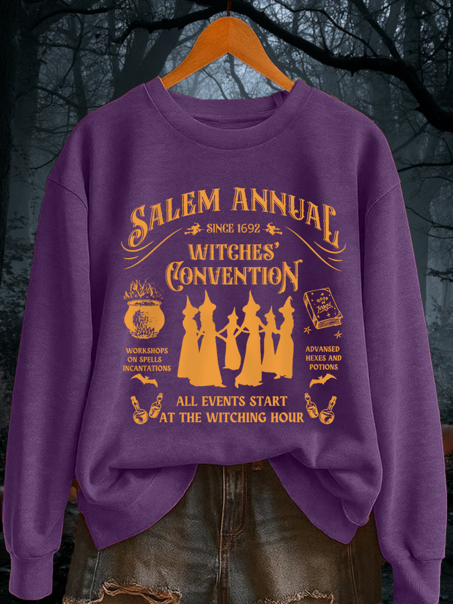 Women's Funny Halloween Witch Salem Annual Since1692 They Missed One Casual Sweatshirt