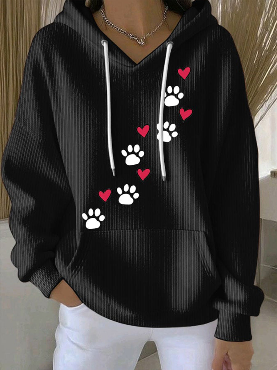 Women's dog claw hoodie