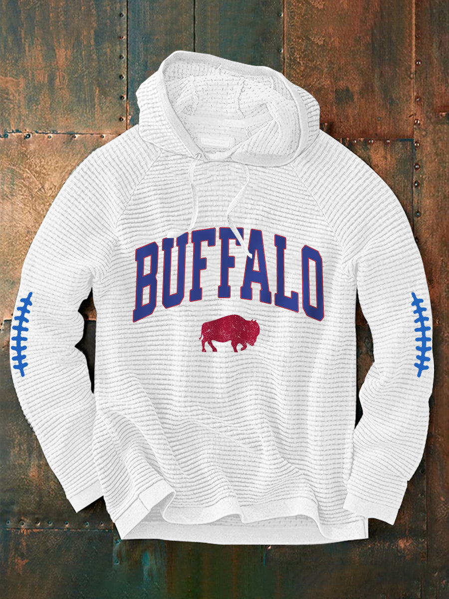 Men's Football Fans Lovers Gameday Casual Hoodie