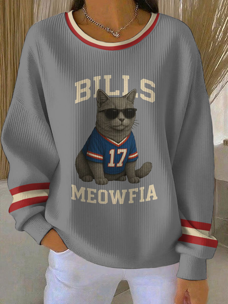 Women's Buffalo Football Lover Printed Sweatshirt