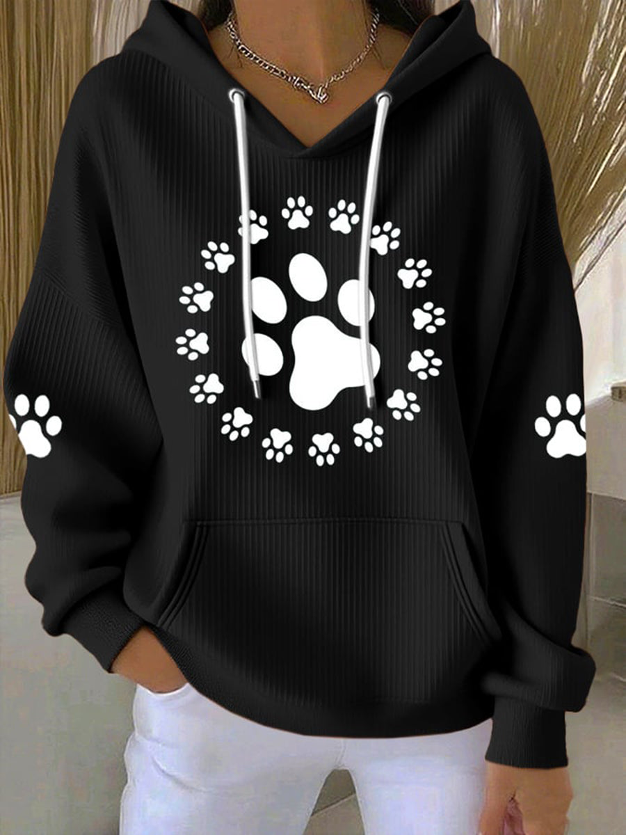 Women's Cute Dog Paws Hoodie