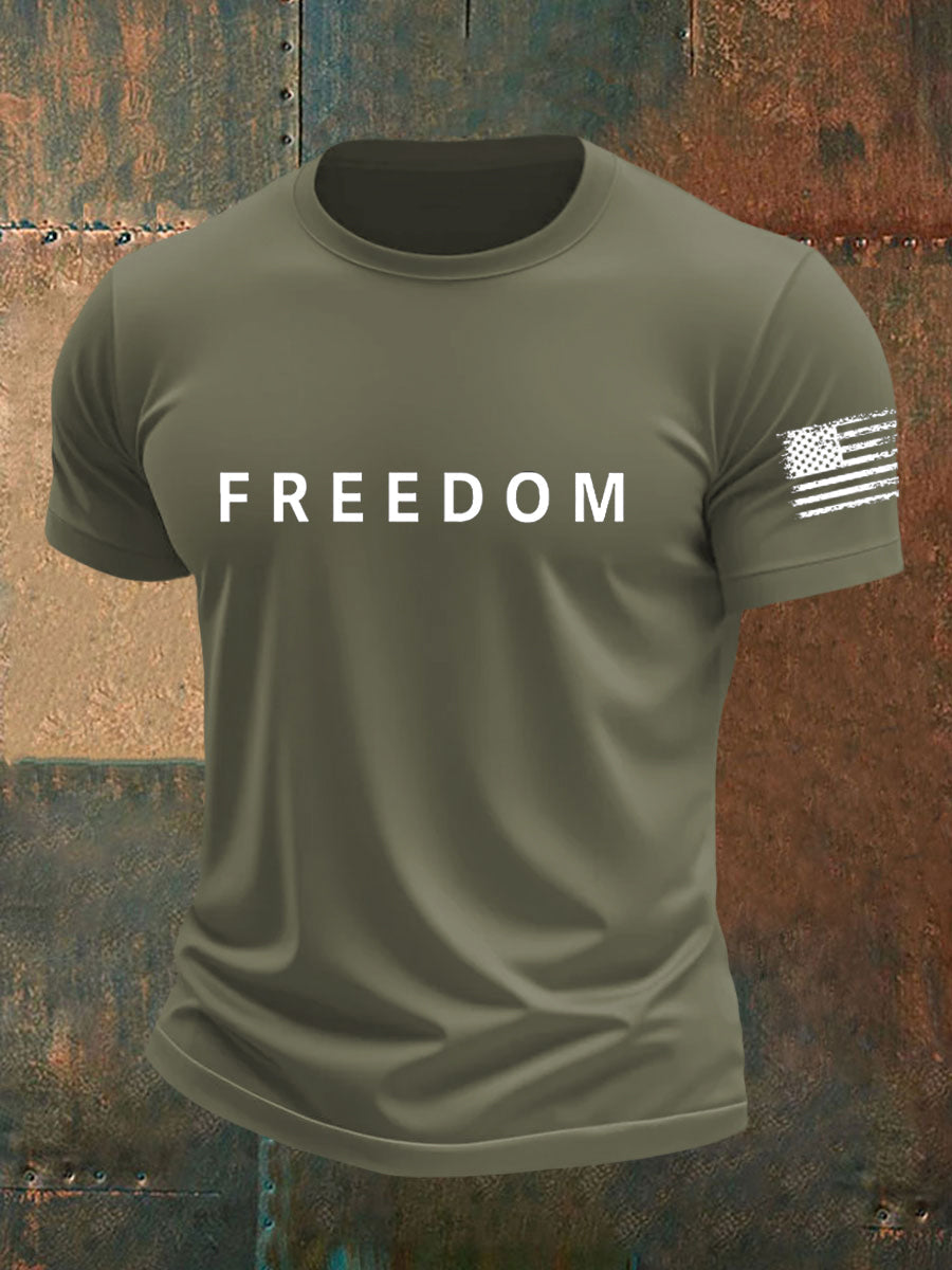 Men's Freedom Is Not Free R.I.P Charlie Kirk Short Sleeve T-shirt