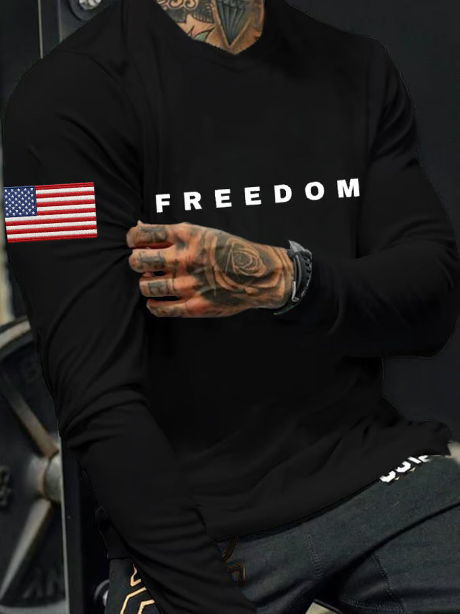 Men's Freedom Is Not Free R.I.P Charlie Kirk Long Sleeve T-shirt