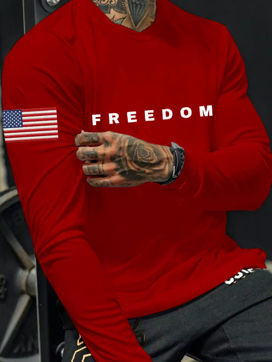 Men's Freedom Is Not Free R.I.P Charlie Kirk Long Sleeve T-shirt