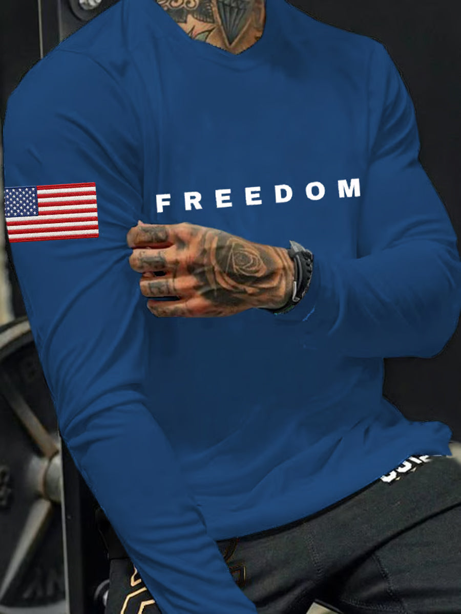 Men's Freedom Is Not Free R.I.P Charlie Kirk Long Sleeve T-shirt