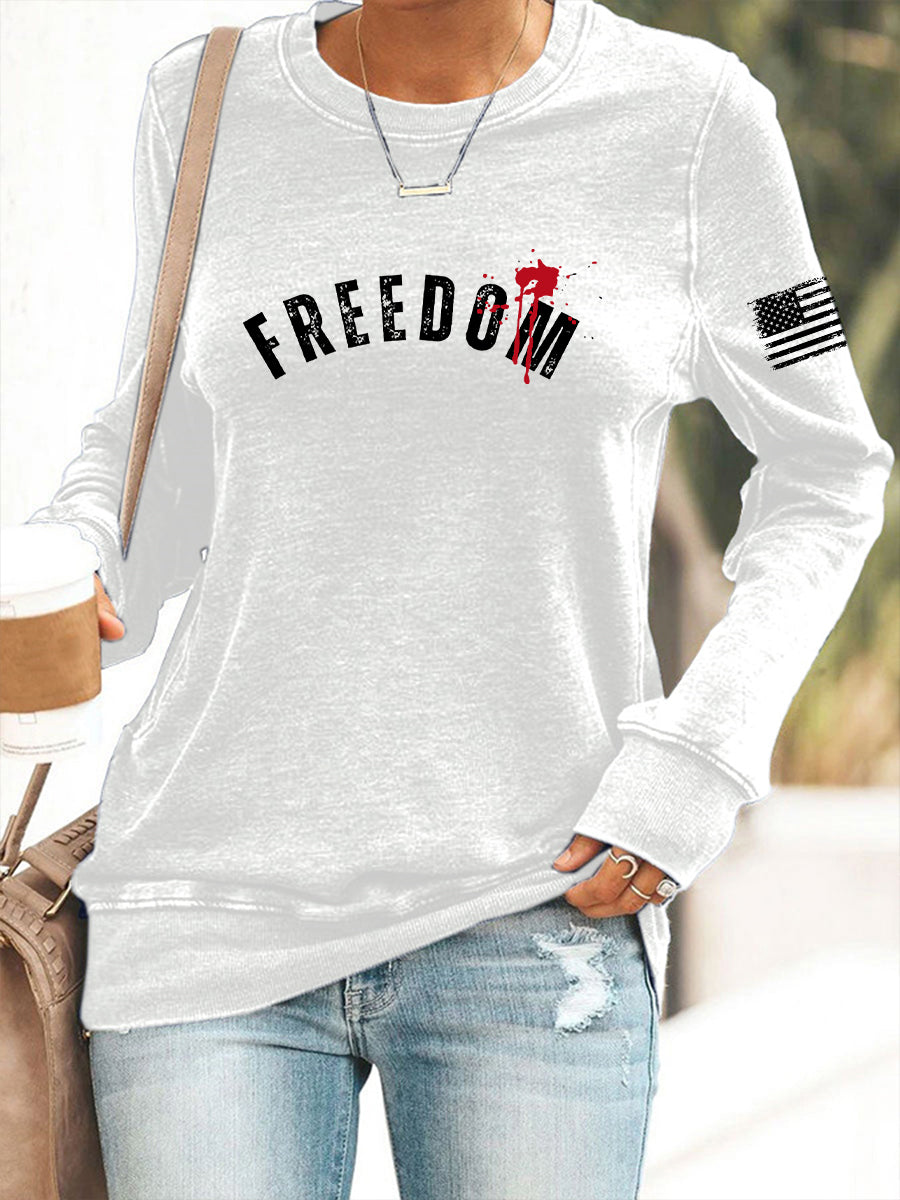 Women's Freedom Is Not Free R.I.P Charlie Kirk Sweatshirt