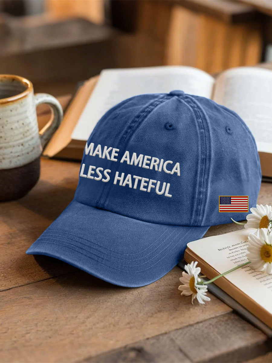 Unisex MAKE AMERICA LESS HATEFUL hat