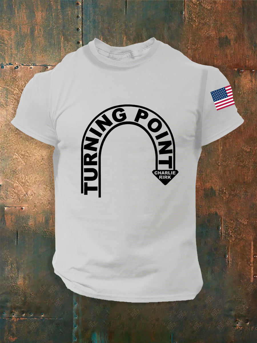 Men's Turning Point Charlie Kirk Short-sleeved T-shirt