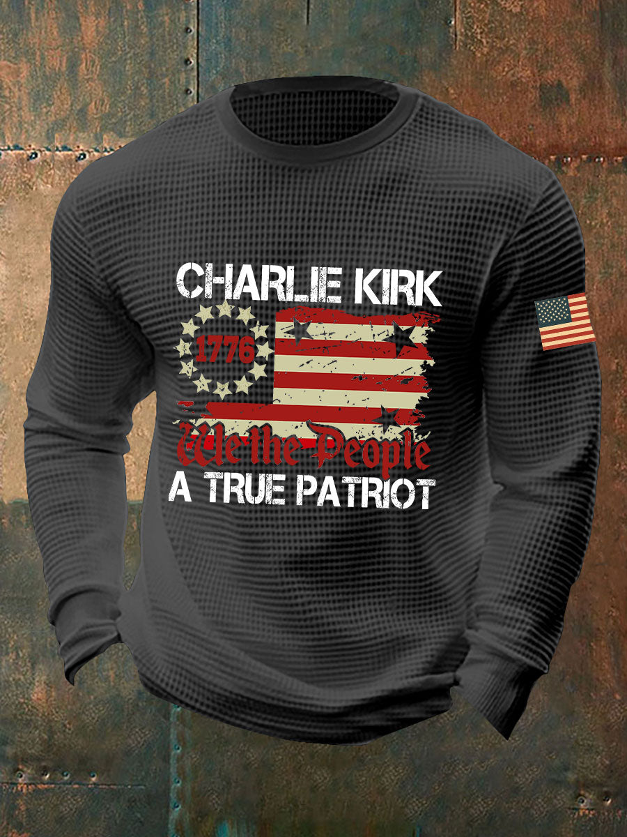Men's A True Patriot Printed Casual T-Shirt