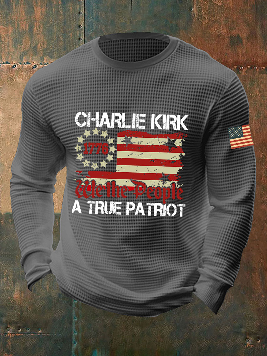 Men's A True Patriot Printed Casual T-Shirt