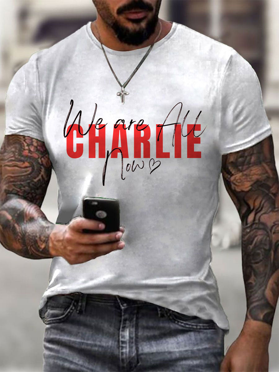 Men's A True Patriot Printed Casual T-Shirt