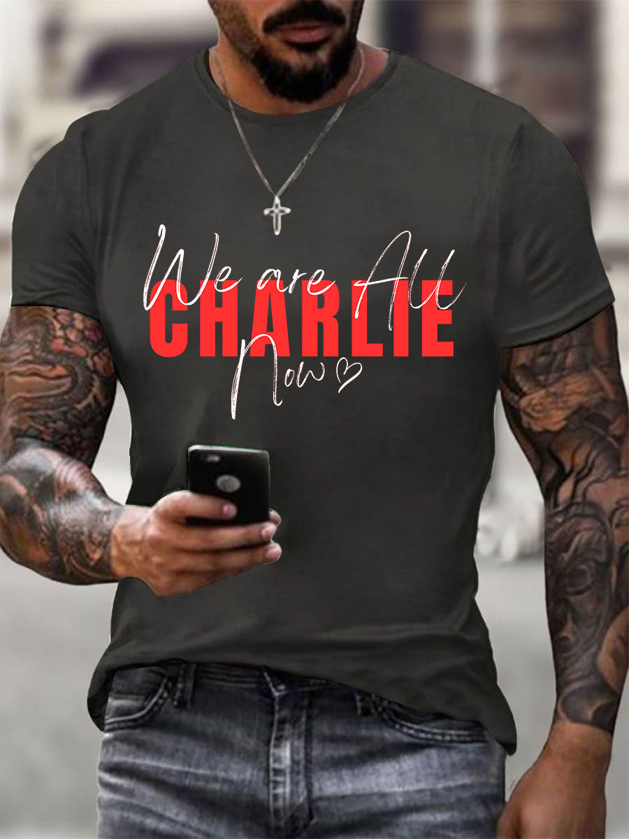 Men's A True Patriot Printed Casual T-Shirt