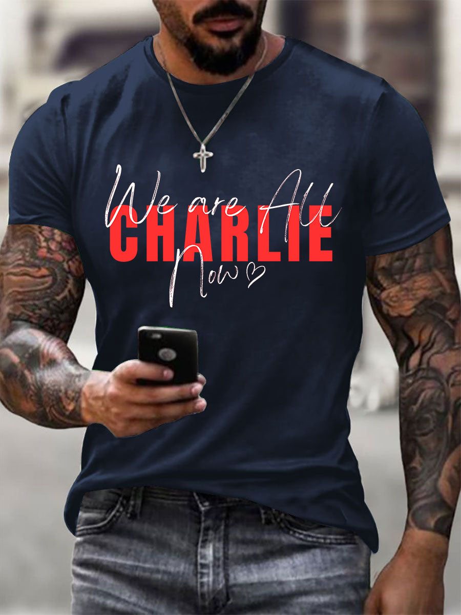 Men's A True Patriot Printed Casual T-Shirt
