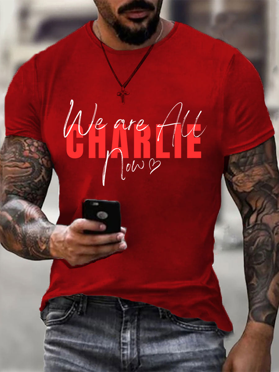 Men's A True Patriot Printed Casual T-Shirt