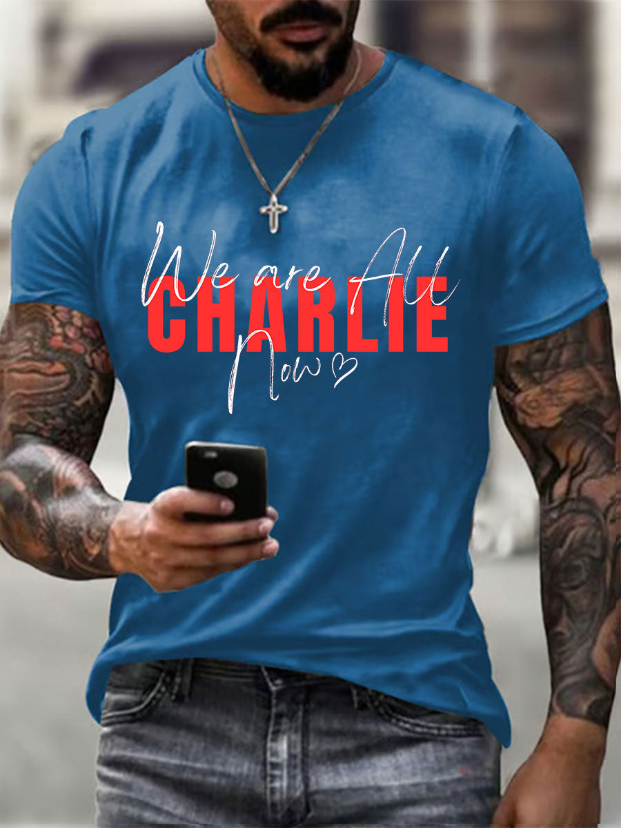 Men's A True Patriot Printed Casual T-Shirt