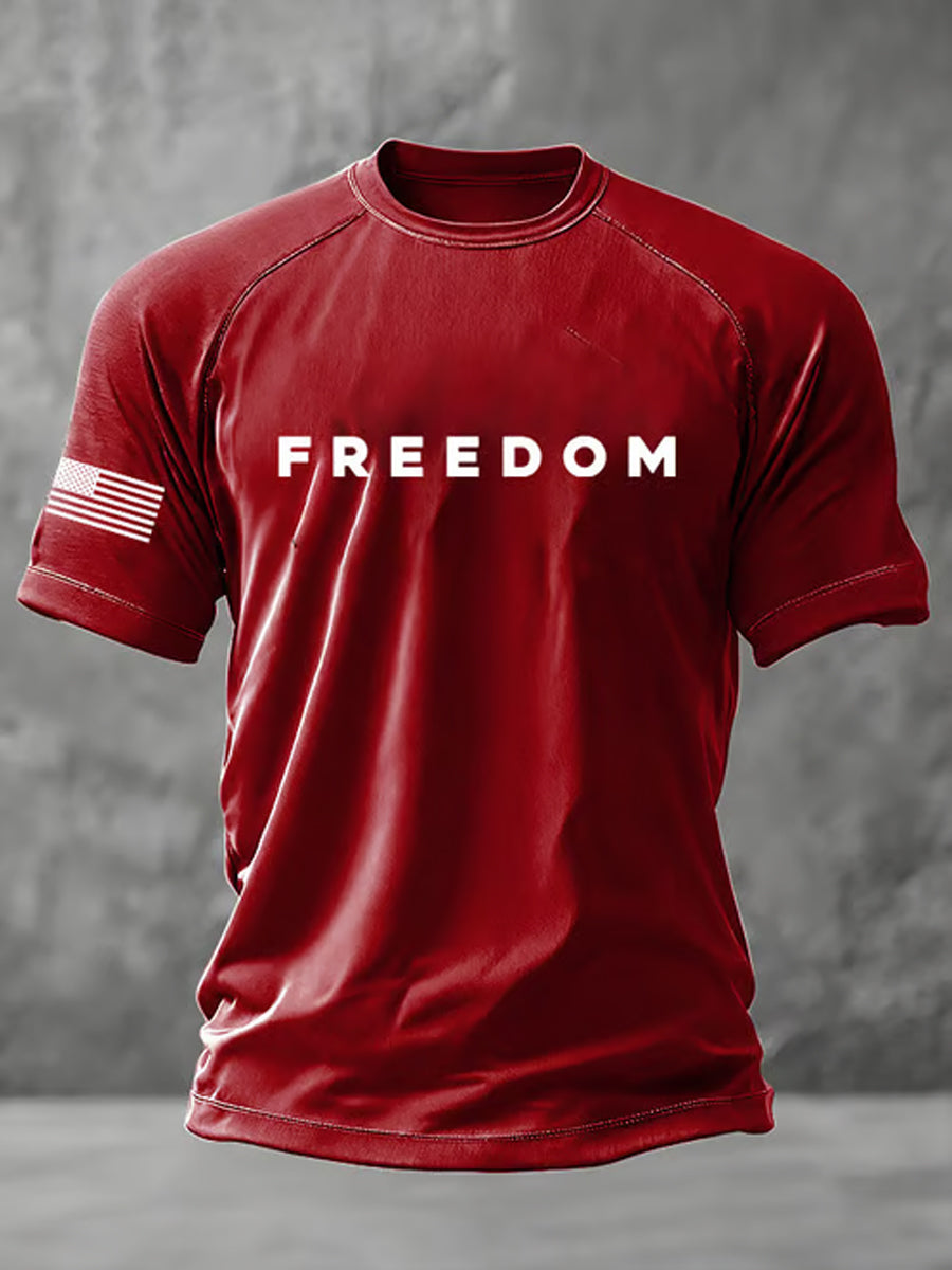 Men's Freedom Is Not Free R.I.P Charlie Kirk Short Sleeve T-shirt